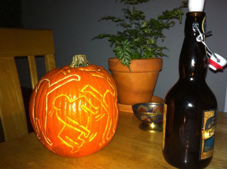 keith-haring-carved-pumpkin